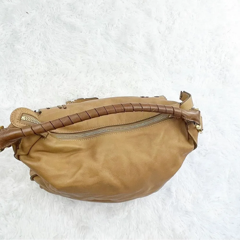 Chloe Marcie Large Hobo Leather Shoulder Bag - Picture 9 of 16
